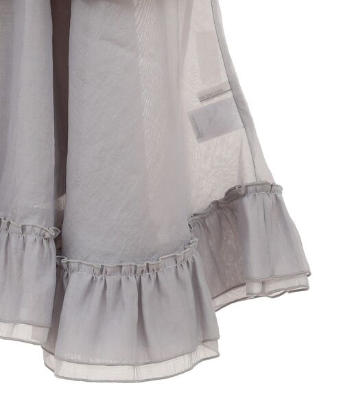 ELENCARE DUE（エレンカーレデュエ）の「・ELENCARE DUE プリーツフリルシアースカート（スカート・レディース・ブラック/オフホワイト/グレー・FREE）」の17枚目の写真