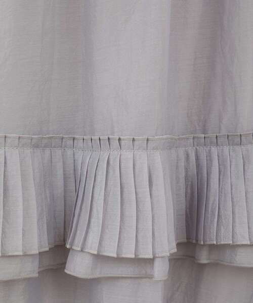 ELENCARE DUE（エレンカーレデュエ）の「・ELENCARE DUE プリーツフリルシアースカート（スカート・レディース・ブラック/オフホワイト/グレー・FREE）」の19枚目の写真