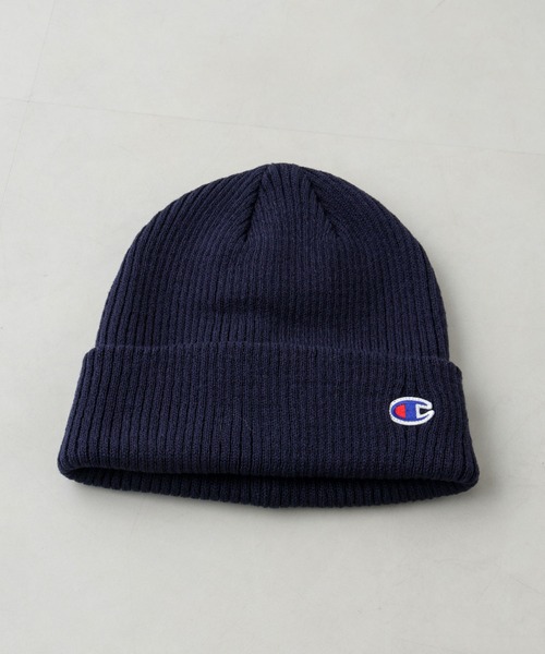 Champion（チャンピオン）の「Champion/アクリルニットワッチ（ニットキャップ/ビーニー・メンズ・グレー/オフホワイト/ライトブルー/ブラック/ネイビー・FREE）」の5枚目の写真