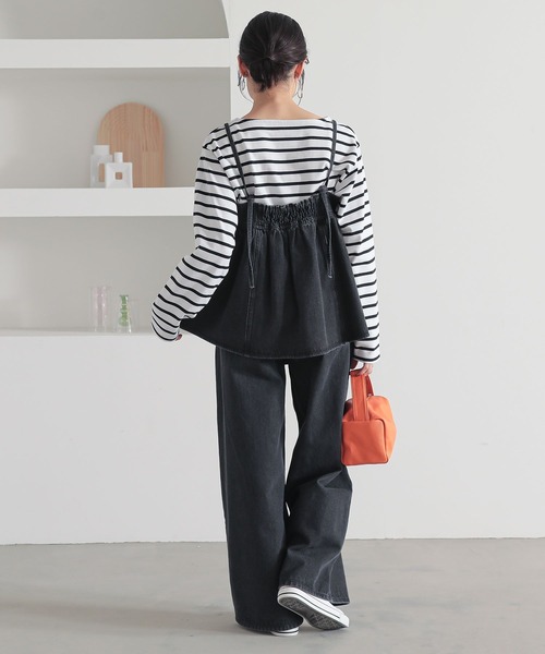 n'OrLABEL（ノアールレーベル）の「『デニムキャミソール』（キャミソール・レディース・ブラック/ネイビー・2/1）」の16枚目の写真