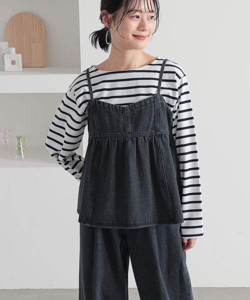 n'OrLABEL（ノアールレーベル）の「『デニムキャミソール』（キャミソール・レディース・ブラック/ネイビー・2/1）」の21枚目の写真