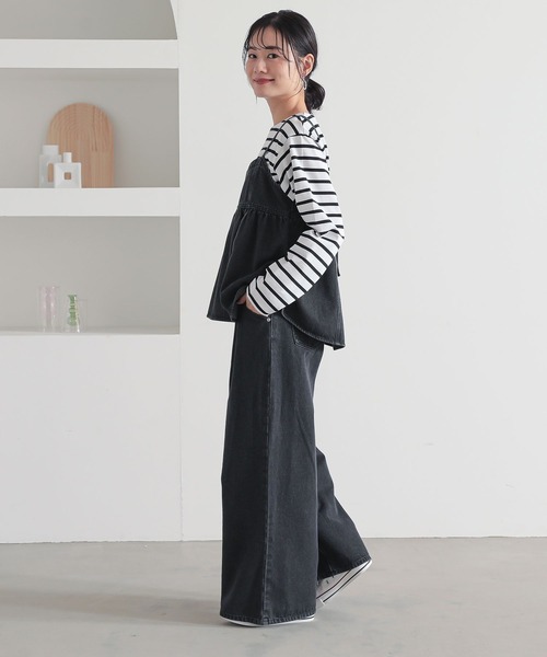 n'OrLABEL（ノアールレーベル）の「『デニムキャミソール』（キャミソール・レディース・ブラック/ネイビー・2/1）」の17枚目の写真