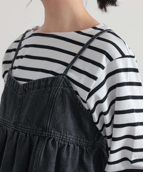 n'OrLABEL（ノアールレーベル）の「『デニムキャミソール』（キャミソール・レディース・ブラック/ネイビー・2/1）」の18枚目の写真