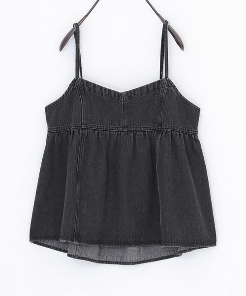 n'OrLABEL（ノアールレーベル）の「『デニムキャミソール』（キャミソール・レディース・ブラック/ネイビー・2/1）」の6枚目の写真