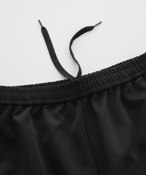 nui nullu】サイドライン裾シアーレース2WAYトラックパンツ