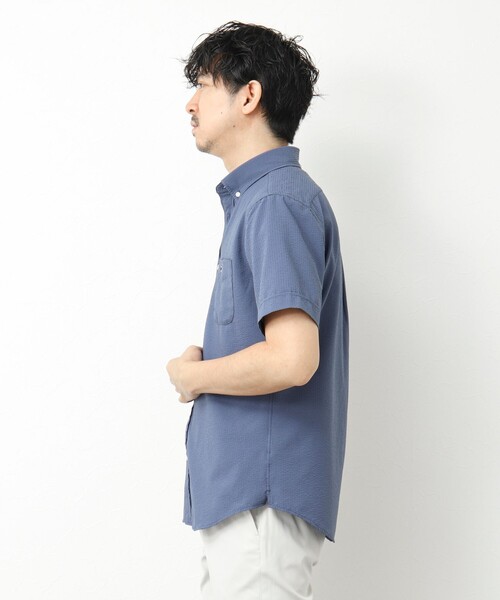 NOLLEY’S（ノーリーズ）の「【PrimeFlex DotAir】《吸水速乾》ストレッチ クジラ BD S/S 25SS（シャツ/ブラウス・メンズ・グレイッシュブルー/ブルー系その他/ネイビー/グレー系その他・S/M/L/XL）」の11枚目の写真
