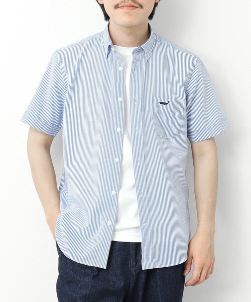 NOLLEY’S（ノーリーズ）の「【PrimeFlex DotAir】《吸水速乾》ストレッチ クジラ BD S/S 25SS（シャツ/ブラウス・メンズ・グレイッシュブルー/ブルー系その他/ネイビー/グレー系その他・S/M/L/XL）」の20枚目の写真