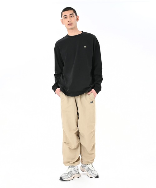 NEW BALANCE（ニューバランス）の「シューパッチロングスリーブTシャツ（Tシャツ/カットソー・メンズ・オフホワイト/ライトグレー/ブラック/ブルーグレー・XX-LARGE/X-LARGE/LARGE/MEDIUM/SMALL）」の13枚目の写真