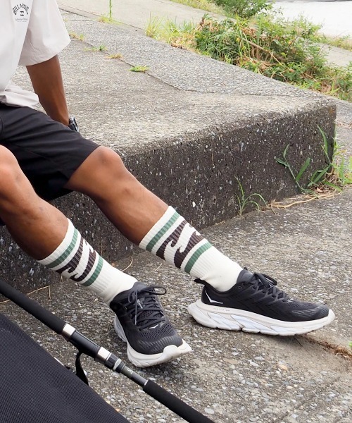 BILLABONG(ビラボン)の「BILLABONG メンズ WAVE SOCKS ソックス 【2025年春夏モデル】/ビラボン靴下(ソックス/靴下・メンズ・イエロー/オレンジ/グリーン・FREE)」の3枚目の写真