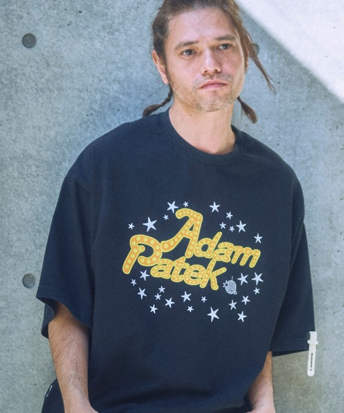 ADAM PATEK(アダムパテック)の「mt9516-disco logo short sleeve T Tシャツ(Tシャツ/カットソー・メンズ・ブラック/ホワイト/パープル・2/1)」の2枚目の写真