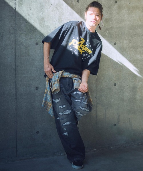 ADAM PATEK(アダムパテック)の「mt9516-disco logo short sleeve T Tシャツ(Tシャツ/カットソー・メンズ・ブラック/ホワイト/パープル・2/1)」の12枚目の写真