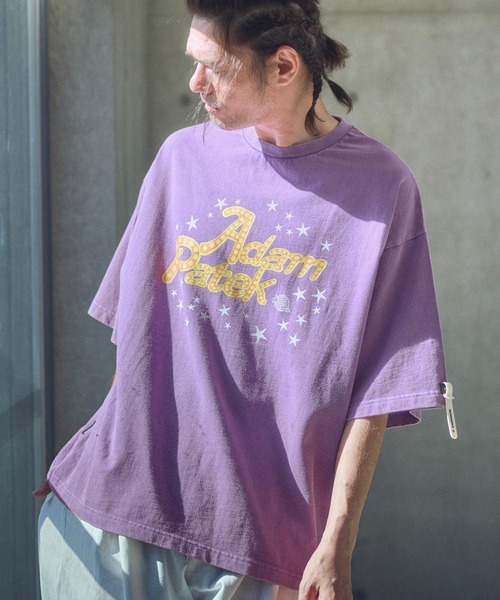 ADAM PATEK(アダムパテック)の「mt9516-disco logo short sleeve T Tシャツ(Tシャツ/カットソー・メンズ・ブラック/ホワイト/パープル・2/1)」の14枚目の写真