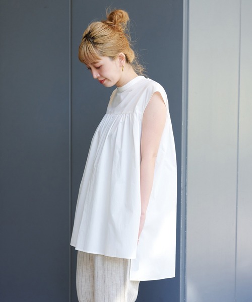 ZOZO限定】ギャザーチュニックノースリーブシャツ（シャツ