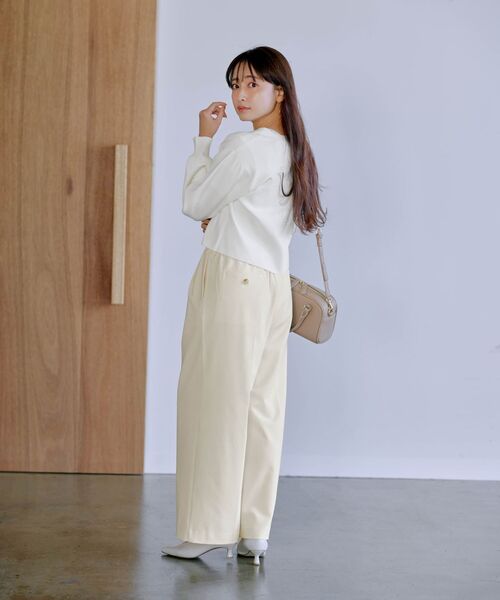 COHINA（コヒナ）の「ツータックイージースラックス 【低身長・小柄女性】（その他パンツ・レディース・ピンク/ホワイト/ブラック・SHORT/REGULAR）」の9枚目の写真
