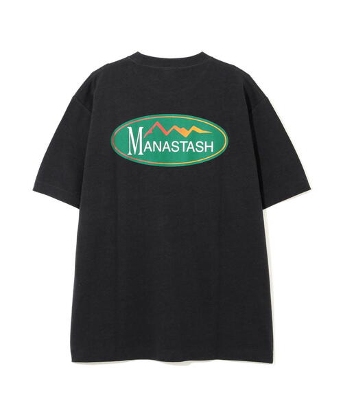 MANASTASH(マナスタッシュ)の「MANASTASH/マナスタッシュ/HEMP TEE ORIGINAL LOGO(Tシャツ/カットソー・メンズ・ホワイト/ライトグリーン/ブラック・L/S/XL/M)」の1枚目の写真