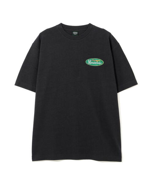 MANASTASH(マナスタッシュ)の「MANASTASH/マナスタッシュ/HEMP TEE ORIGINAL LOGO(Tシャツ/カットソー・メンズ・ホワイト/ライトグリーン/ブラック・L/S/XL/M)」の5枚目の写真