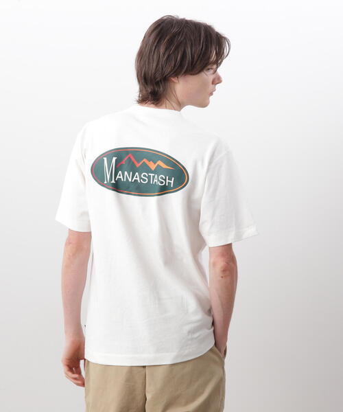 MANASTASH(マナスタッシュ)の「MANASTASH/マナスタッシュ/HEMP TEE ORIGINAL LOGO(Tシャツ/カットソー・メンズ・ホワイト/ライトグリーン/ブラック・L/S/XL/M)」の11枚目の写真