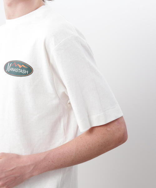 MANASTASH(マナスタッシュ)の「MANASTASH/マナスタッシュ/HEMP TEE ORIGINAL LOGO(Tシャツ/カットソー・メンズ・ホワイト/ライトグリーン/ブラック・L/S/XL/M)」の18枚目の写真