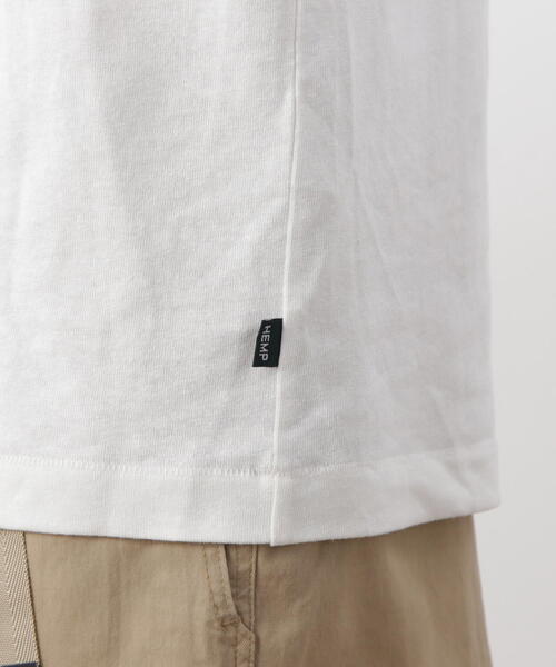 MANASTASH(マナスタッシュ)の「MANASTASH/マナスタッシュ/HEMP TEE ORIGINAL LOGO(Tシャツ/カットソー・メンズ・ホワイト/ライトグリーン/ブラック・L/S/XL/M)」の19枚目の写真