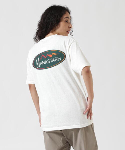 MANASTASH(マナスタッシュ)の「MANASTASH/マナスタッシュ/HEMP TEE ORIGINAL LOGO(Tシャツ/カットソー・メンズ・ホワイト/ライトグリーン/ブラック・L/S/XL/M)」の22枚目の写真