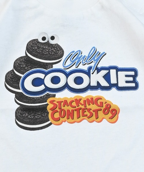 Ocean&Ground(オーシャン&グラウンド)の「COOKIE&SNEAKERSプリントTシャツ(Tシャツ/カットソー・キッズ・イエロー/ホワイト/サンドベージュ/ブラック・140/130/120/110/100/95/90/80)」の7枚目の写真
