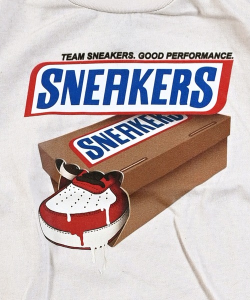 Ocean&Ground(オーシャン&グラウンド)の「COOKIE&SNEAKERSプリントTシャツ(Tシャツ/カットソー・キッズ・イエロー/ホワイト/サンドベージュ/ブラック・140/130/120/110/100/95/90/80)」の9枚目の写真