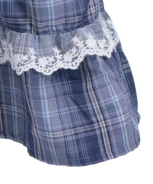 axes femme（アクシーズファム）の「うさぎ襟チェック柄ワンピース（ワンピース・キッズ・ピンク/ブルー・MEDIUM/LARGE/X-LARGE）」の16枚目の写真