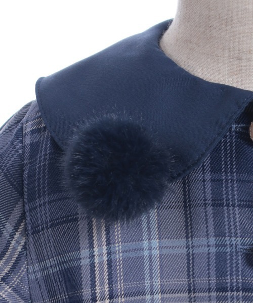 axes femme（アクシーズファム）の「うさぎ襟チェック柄ワンピース（ワンピース・キッズ・ピンク/ブルー・MEDIUM/LARGE/X-LARGE）」の18枚目の写真