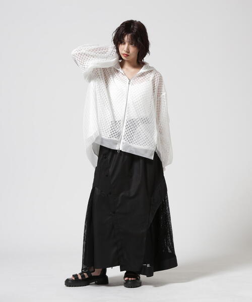 AULA AILA（アウラアイラ）の「AULA AILA/アウラアイラ/別注シャツスカート（スカート・レディース・ブラック/グレー・0）」の6枚目の写真