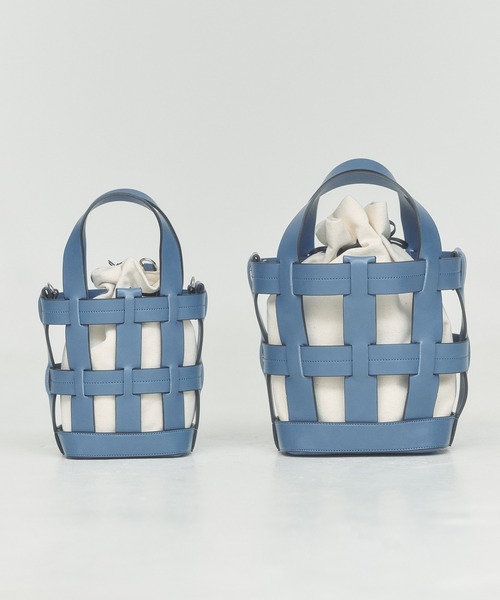 WOVEN BASKET BAG（ショルダーバッグ）｜BLUE×PALANG（ブルーパラン