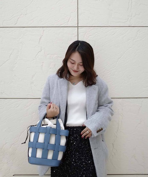 WOVEN BASKET BAG（ショルダーバッグ）｜BLUE×PALANG（ブルーパラン