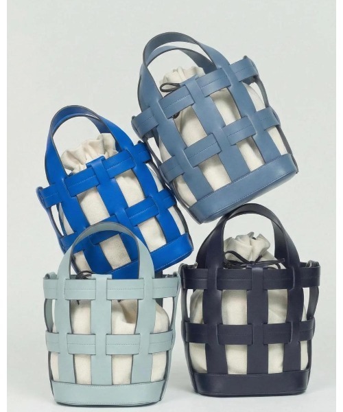 BLUE×PALANG（ブルーパラン）の「WOVEN BASKET BAG（ショルダーバッグ・レディース・ライトブルー/ダークブルー/ネイビー/ロイヤルブルー・FREE）」の8枚目の写真