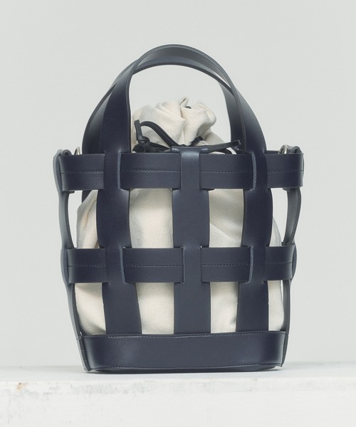 BLUE×PALANG（ブルーパラン）の「WOVEN BASKET BAG（ショルダーバッグ・レディース・ライトブルー/ダークブルー/ネイビー/ロイヤルブルー・FREE）」の10枚目の写真