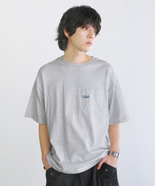 JACK PURCELL(ジャックパーセル)の「CONVERSE JACK PURCELL コーマ天竺クルーネックグラフィック半袖Tシャツ(Tシャツ/カットソー・メンズ・ホワイト系/グレー系/ブルー系1/ホワイト系1・L/M/S)」の3枚目の写真