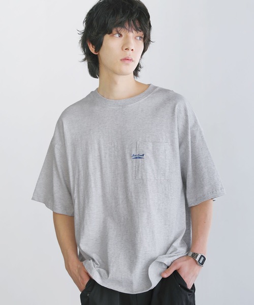 JACK PURCELL(ジャックパーセル)の「CONVERSE JACK PURCELL コーマ天竺クルーネックグラフィック半袖Tシャツ(Tシャツ/カットソー・メンズ・ホワイト系/グレー系/ブルー系1/ホワイト系1・L/M/S)」の18枚目の写真