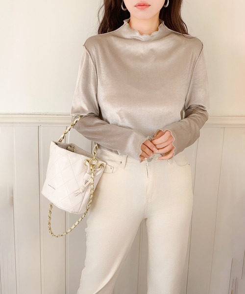 セール】前後2WAYベロアトップス（Tシャツ/カットソー）｜by