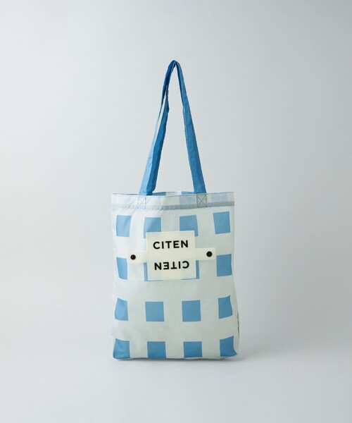CITEN（シテン）の「＜CITEN＞くるくるパッチンジオメチェックS（エコバッグ/サブバッグ・レディース・ライトグレー/ライトブルー/シャーベット・FREE）」の10枚目の写真