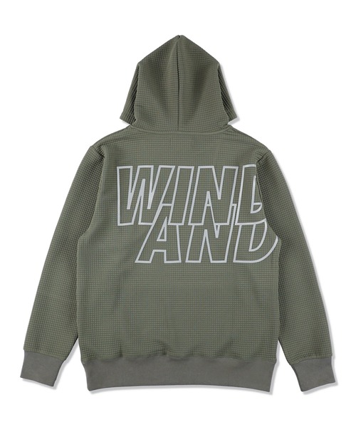 WIND AND SEA（ウィンダンシー）の「WDS-ES WDS_TEX Dimensional Hooded Sweatshirt（パーカー・メンズ・オリーブドラブ/グレー/アイボリー/ブラック・S/M/L/XL）」の4枚目の写真