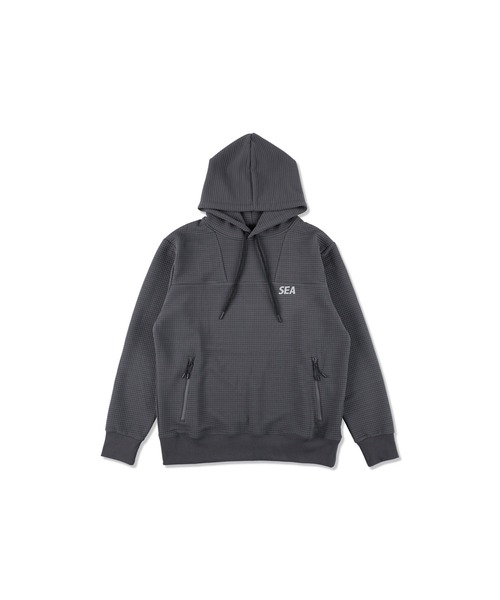 WIND AND SEA（ウィンダンシー）の「WDS-ES WDS_TEX Dimensional Hooded Sweatshirt（パーカー・メンズ・オリーブドラブ/グレー/アイボリー/ブラック・S/M/L/XL）」の14枚目の写真