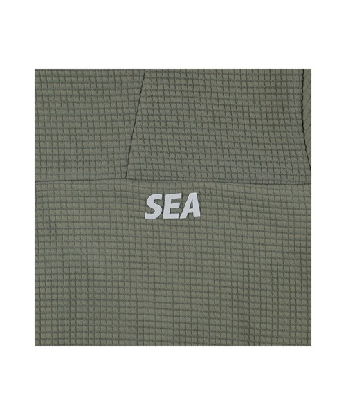 WIND AND SEA（ウィンダンシー）の「WDS-ES WDS_TEX Dimensional Hooded Sweatshirt（パーカー・メンズ・オリーブドラブ/グレー/アイボリー/ブラック・S/M/L/XL）」の6枚目の写真