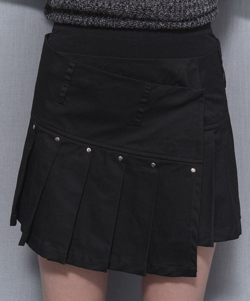 FANCY CLUB（ファンシークラブ）の「FANCY CLUB／プリーツラップスカート（スカート・レディース・ブラック・FREE）」の6枚目の写真