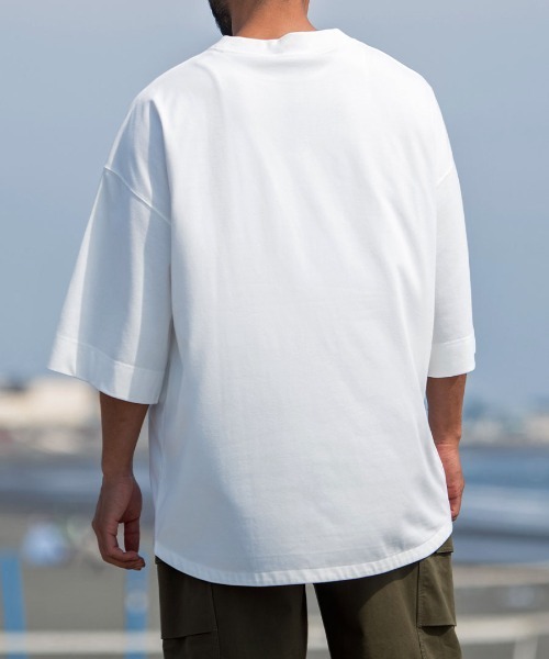 Sunny Smith（サニースミス）の「【SUNNY SMITH】 Heavy Smith School Logo SS Tee（Tシャツ/カットソー・メンズ・オフホワイト/チャコールグレー/レッド・FREE）」の11枚目の写真