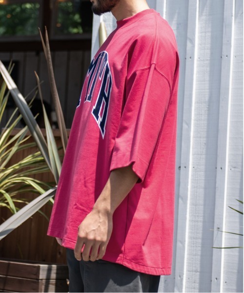 Sunny Smith（サニースミス）の「【SUNNY SMITH】 Heavy Smith School Logo SS Tee（Tシャツ/カットソー・メンズ・オフホワイト/チャコールグレー/レッド・FREE）」の14枚目の写真