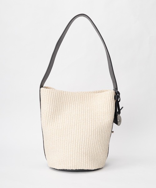 marco masi(マルコマージ)の「【MARCO MASI】ラフィア風ショルダーバケツバッグ-RAFFIA LIKE SHOULDER BAG(ショルダーバッグ・レディース・ベージュ/アイボリー・FREE)」の12枚目の写真