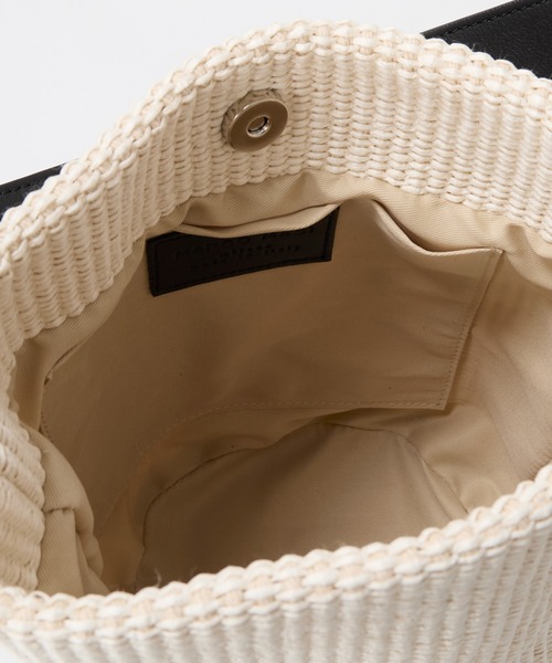 marco masi(マルコマージ)の「【MARCO MASI】ラフィア風ショルダーバケツバッグ-RAFFIA LIKE SHOULDER BAG(ショルダーバッグ・レディース・ベージュ/アイボリー・FREE)」の16枚目の写真
