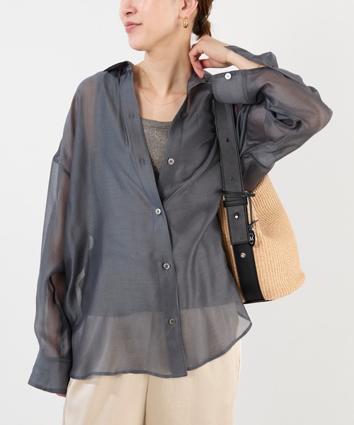 marco masi(マルコマージ)の「【MARCO MASI】ラフィア風ショルダーバケツバッグ-RAFFIA LIKE SHOULDER BAG(ショルダーバッグ・レディース・ベージュ/アイボリー・FREE)」の21枚目の写真