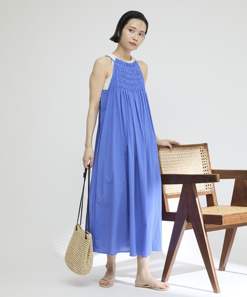 Firsthand(ファーストハンド)の「Firsthand/ファーストハンド ランニングスティッチングキャミワンピース / コットンボイルワンピース(ワンピース・レディース・ブルーグリーン/ブラック/ブルー・FREE)」の17枚目の写真