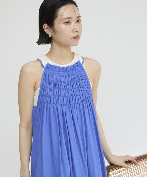 Firsthand(ファーストハンド)の「Firsthand/ファーストハンド ランニングスティッチングキャミワンピース / コットンボイルワンピース(ワンピース・レディース・ブルーグリーン/ブラック/ブルー・FREE)」の19枚目の写真