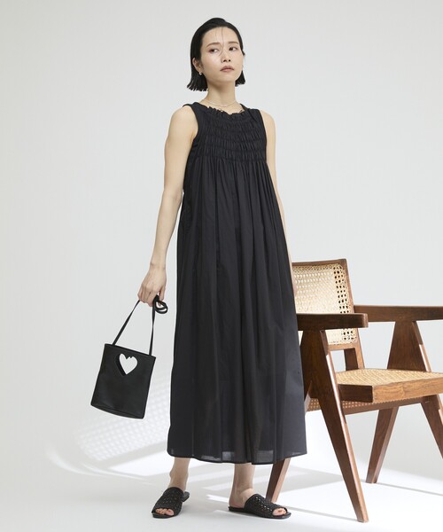 Firsthand(ファーストハンド)の「Firsthand/ファーストハンド ランニングスティッチングキャミワンピース / コットンボイルワンピース(ワンピース・レディース・ブルーグリーン/ブラック/ブルー・FREE)」の20枚目の写真