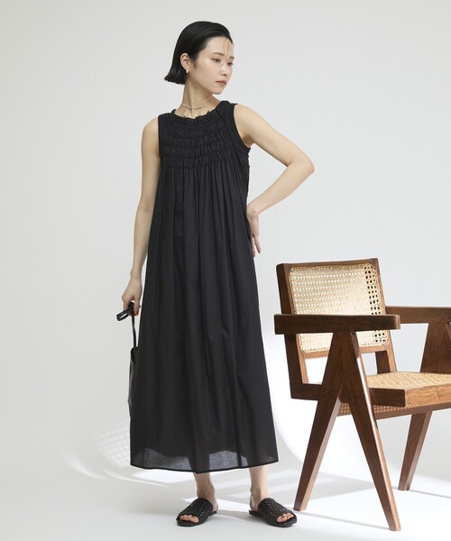 Firsthand(ファーストハンド)の「Firsthand/ファーストハンド ランニングスティッチングキャミワンピース / コットンボイルワンピース(ワンピース・レディース・ブルーグリーン/ブラック/ブルー・FREE)」の21枚目の写真